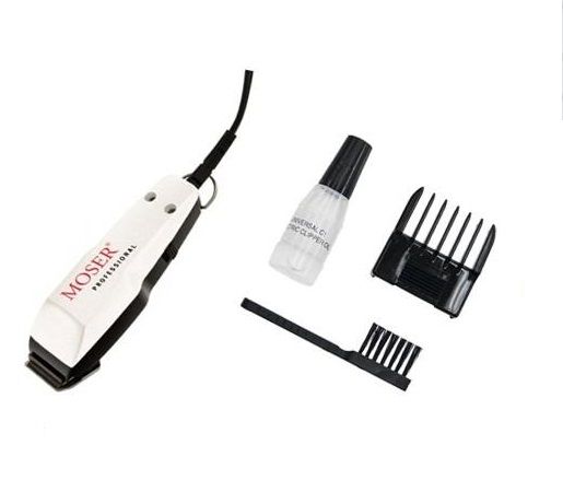 Moser Hair trimmer 1400 Mini  white, насадка регулируемая 3-6мм