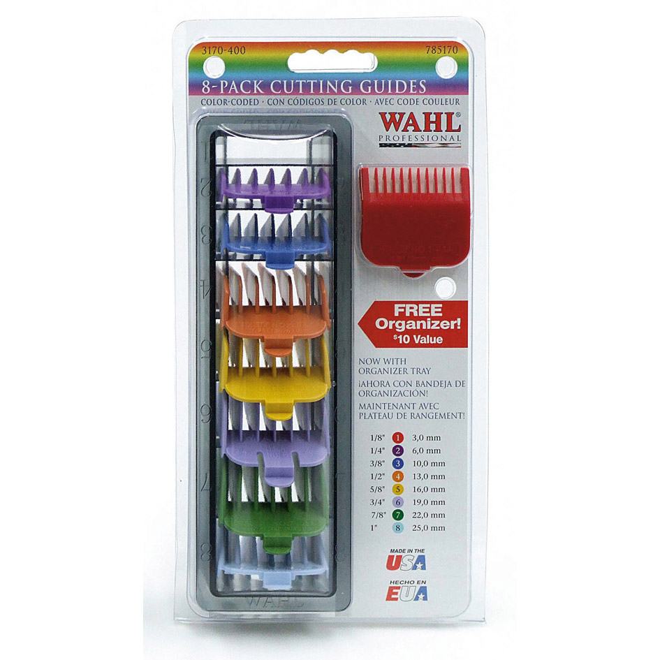 Wahl Attachment comb set # 1-8 coloured/набор пластиковых насадок # 1-8, цветной