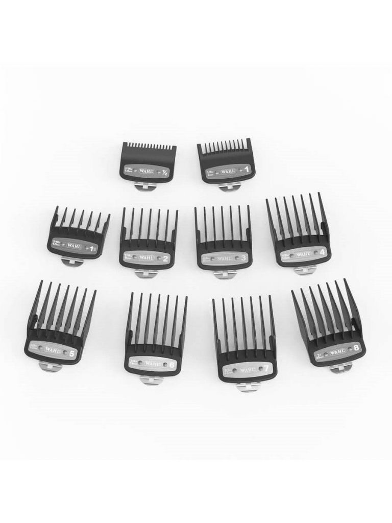 Wahl Attachment comb set/комплект 10 шт. насадок Премиум 1,5-25mm, черный