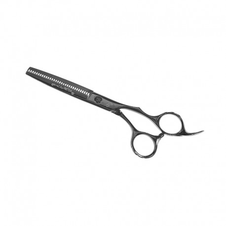 (4 кл.) Ножницы парикмахерские «Takara»  (MC-BL-6033 Black) 6.0 (филировочные)