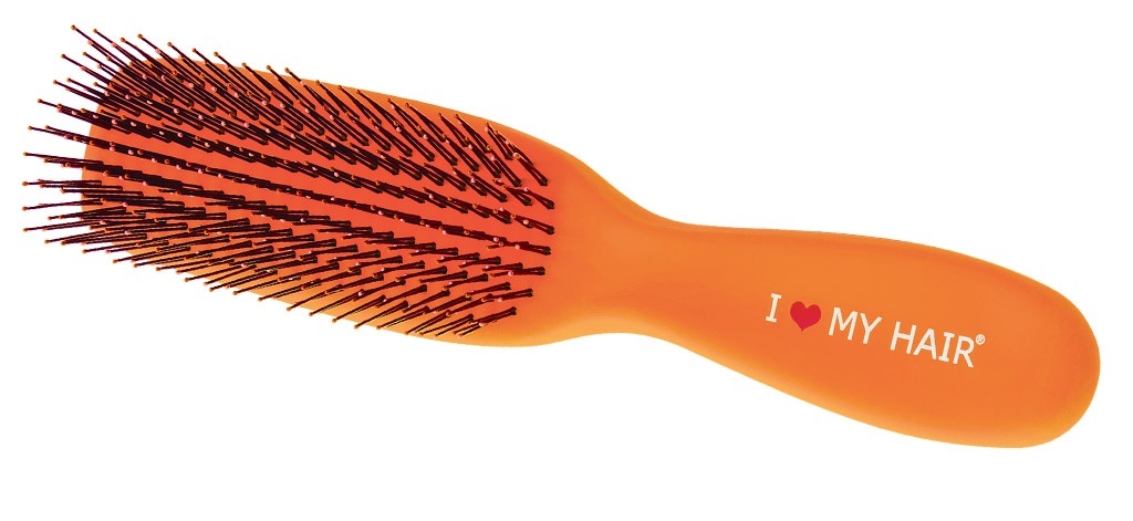 Парикмахерская щетка I LOVE MY HAIR «Spider»  в дуп 1501 оранжевая глянцевая М