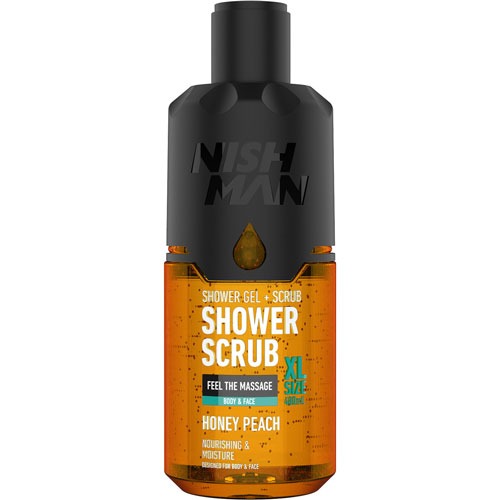 Гель для душа NISHMAN shower gel+scrub honey peach 480мл