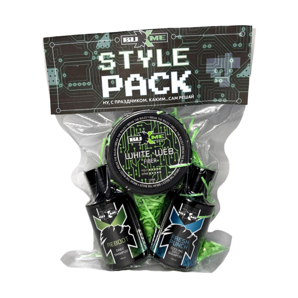 BUXME  Style Pack #4 шампунь Reboot 100млFresh Punch100 млфайбер