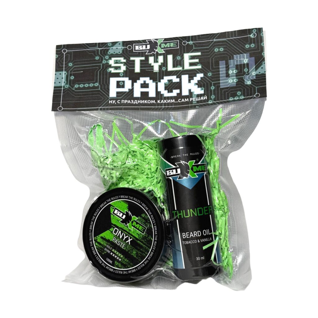 BUXME  Style Pack #5 Масло THUNDER паста ONYX