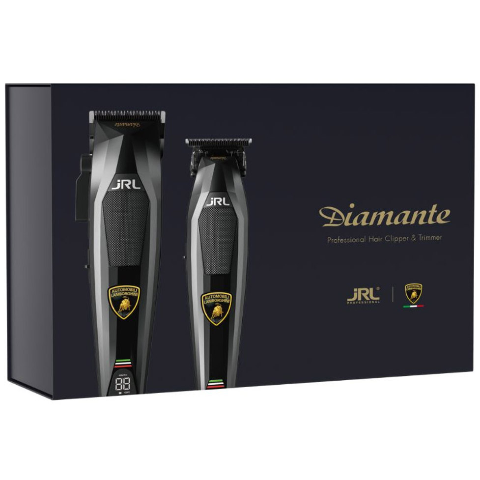 JRL DIAMANTE Комплект машинки для стрижки 2025C и триммера 2025T, черный